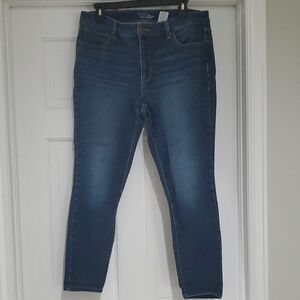 Time And True HR Skinny Women's Sz 14 Blue Jeans